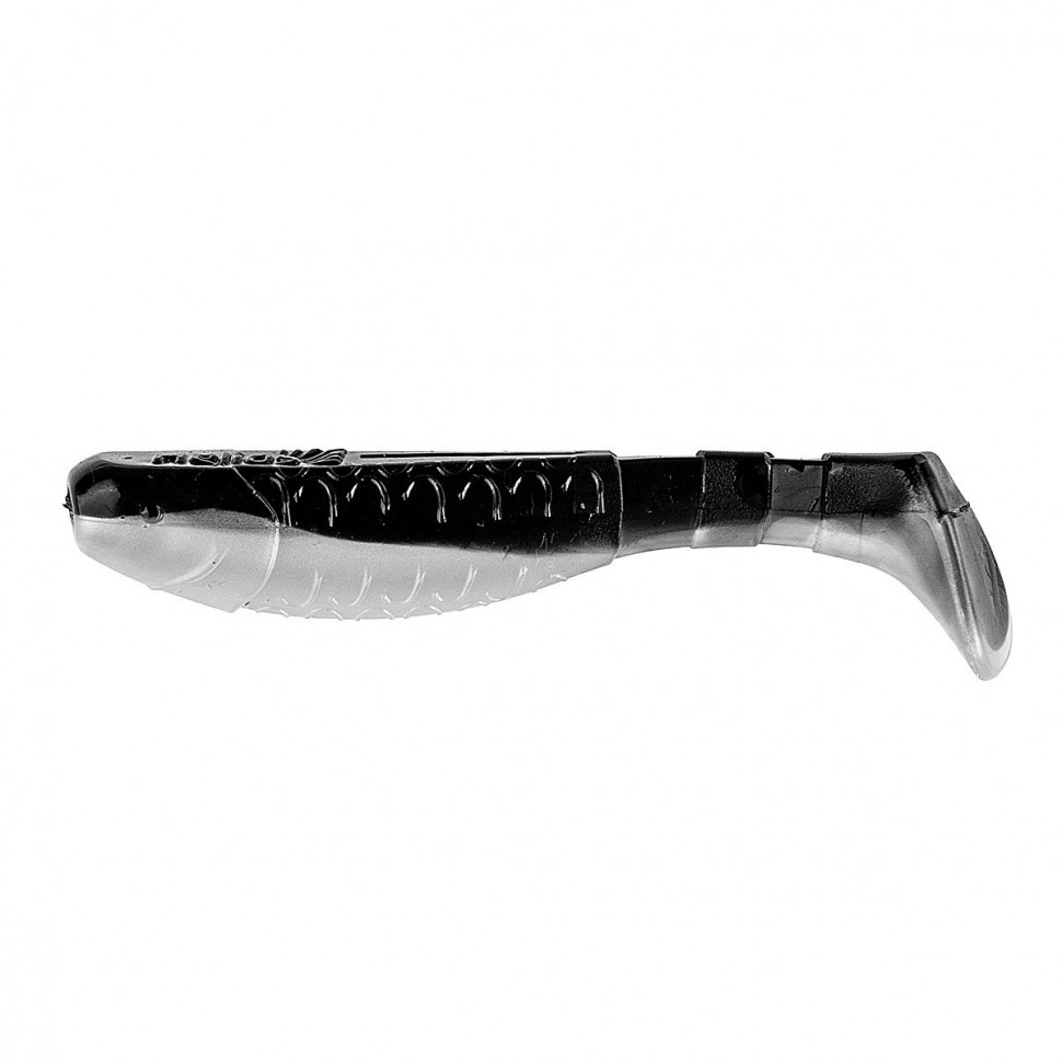 Виброхвост Helios Chubby 3,55"/9 см, цвет Black & Pearl 5 шт HS-4-028 , 